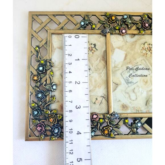 PICTURE FRAME-Vintage Matson Peti Cadeau Collection-Metal-Double (unmarked) - Picture 14 of 15